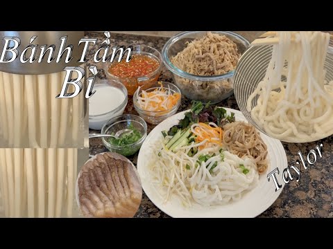 Bánh Tầm Bì Nước Cốt Dừa - Cách Pha Bột Làm Bánh Tầm Bì Nước Cốt Dừa Rất Đơn Giản Dẻo Dai Thơm Ngon