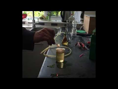 HHO explosion (browns gas) Slow motion