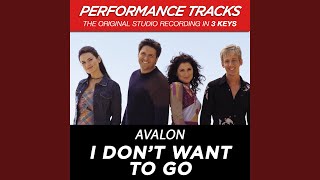 I Don't Want To Go (Performance Track In Key Of Db/Eb)