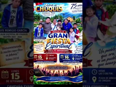Por vez primera en el aniversario del Distrito de Chuquis Dos de Mayo Huánuco Perú. # #parati,#2026