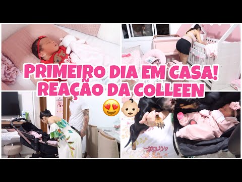 WE'VE BEEN DISCHARGED FROM THE MATERNITY WARD! BABY'S FIRST DAY AT HOME 👶🏻 + PET'S REACTION | Lid...