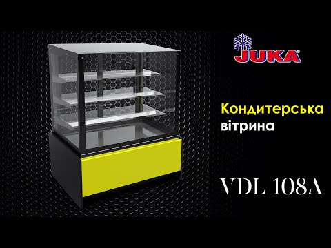 Кондитерская витрина (нержавейка) Juka VDL108А без обшивки, фото №1, интернет-магазин пищевого оборудования Систем4