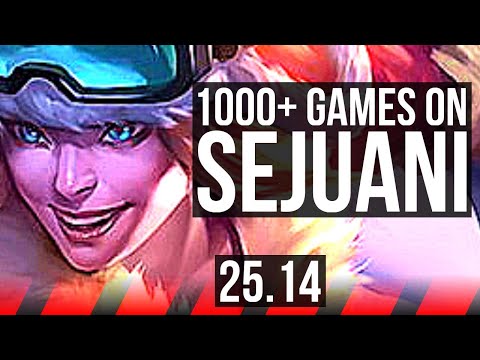 SEJUANI vs NASUS (TOP) | 1000+ games | KR Master | 25.14