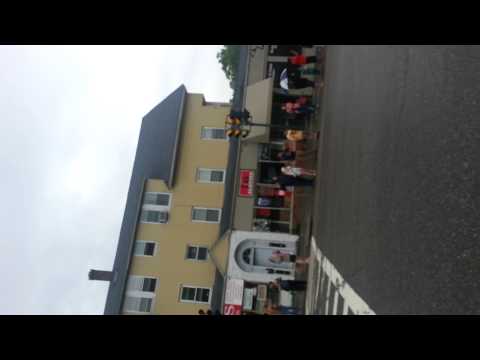 Presidential motorcade to downtown Worcester