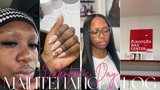 VALENTINE'S DAY MAINTENANCE VLOG | HAIR , LASHES , WAX & MORE | THE RARE BREEED
