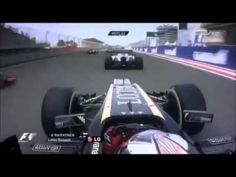 F1 Bahrain GP 2013 - Kimi Raikkonen Start    Onboard