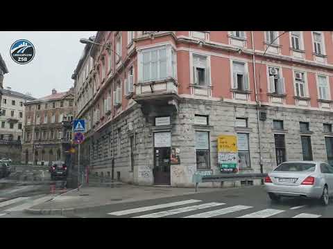🌧️ Kišna vožnja Rijekom – Od Krnjeva kroz centar do Trsata | Rijeka, grad koji teče (Real time POV)
