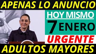 💥CONFERENCIA PRESIDENTA SHEINBAUM❗️MENSAJE 7 DE ENERO PUEBLO DE MÉXICO Y ADULTOS MAYORES