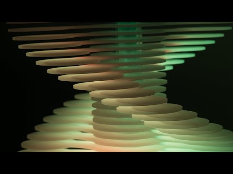 Sound Responsive Light Sculpture - 'DNA' - FUTURETRO + Music by Aphex Twin