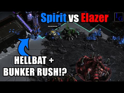Can HELLBATS Save A Bunker Rush!? (Spirit vs Elazer) | StarCraft 2 SC2 Professional Game Pro Match