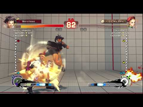 SSF4 AE Ver. 2012: tetsu-_-makoto [Makoto] vs. kuromaru-3 [Cammy] - PSN Ranked Match