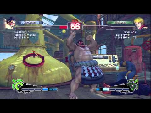 Big_Hawk97 [E.Honda] Vs ciprian-17 [Ken] SSF4 AE Online Ranked Matches - PSN