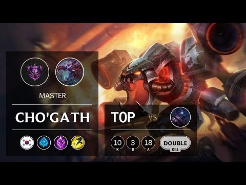 Cho'Gath Top vs Jax - KR Master Patch 9.22