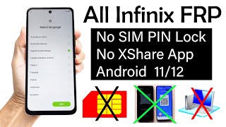 All Infinix Devices GOOGLE ACCOUNT BYPASS | Android 11/12 (Without PC)