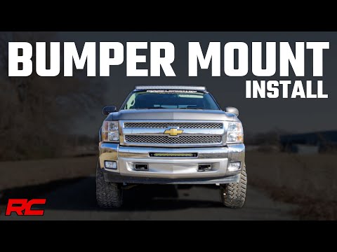 Installing 2007-2013 Chevrolet Silverado 1500 20-inch Single Row LED Light Bar Bumper Mount