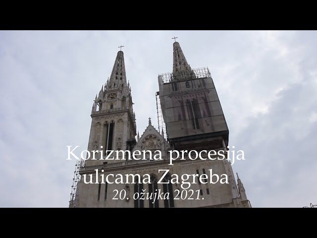 Korizmena procesija na godišnjicu potresa u Zagrebu