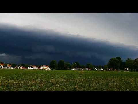 Zeitraffer vom Unwetter im Norden von München, 10.06.2019
