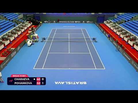 Alina Charaeva [1] (RUS) vs Mia Pohankova (SVK) // 3-6 4-6 // W75 Bratislava // 2nd Round