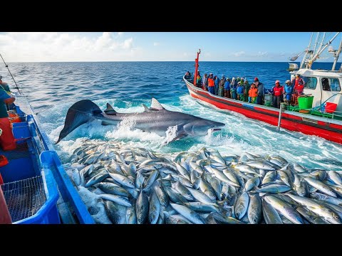 Revealing the HUGE catch - How fishermen catch hundreds of tons of salmon EVERY DAY on modern boats