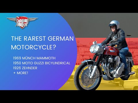 The RAREST German Motorcycle? (1969 Münch Mammoth + @motoguzziofficial 1950 Bicylindrical)