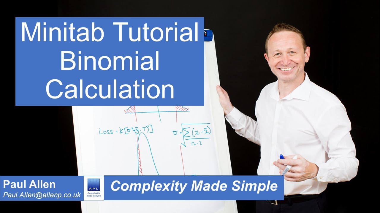 Binomial Calculation using Minitab