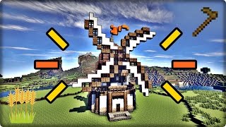 【マインクラフト】風車を建築してみる【風車の作り方】