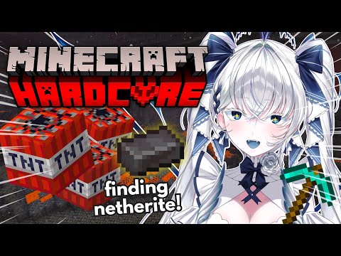 🔥EXPLODING Nether + Netherite Upgrade Grind!【HC Minecraft】