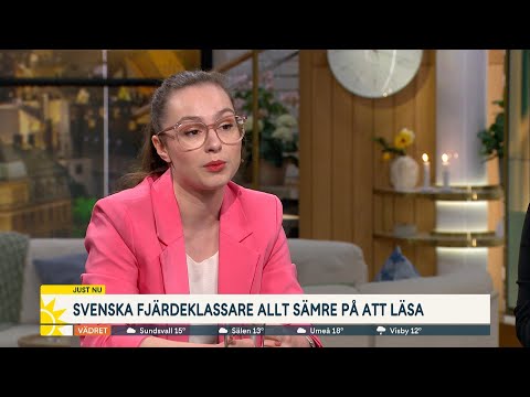 Ny undersökning visar: Svenska barn blir allt sämre på att läsa  | Nyhetsmorgon | TV4 & TV4 Play
