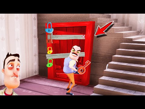 BU KAPIDAN GELEN SESLERİN SIRRI NE ? 😱 Hello Neighbor Mod 777-1