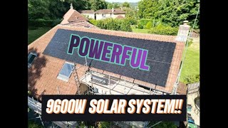 Preview of Massive 9600W Solar Panel Installation With Optimisers And 16KW Battery Storage..