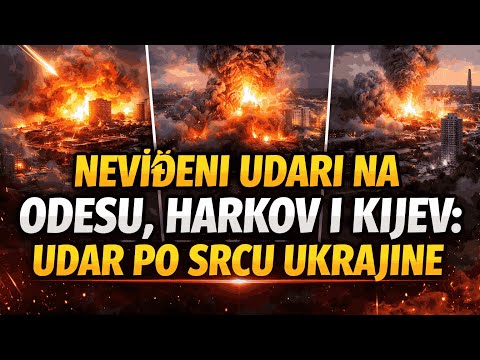 NEVIĐENI UDARI NA ODESU, HARKOV I KIJEV UDAR PO SRCU UKRAJINE