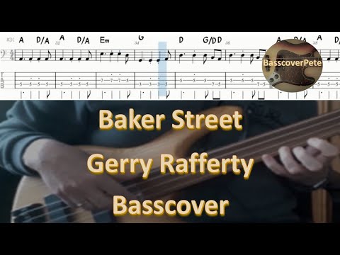 Gerry Rafferty Baker Street. Bass Cover Tabs Score Chords Transcription