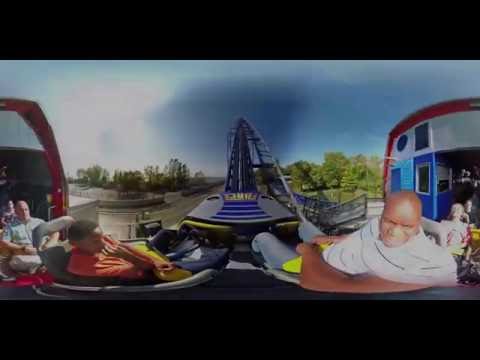 Riding Millennium Force Roller Coaster - Cedar Point  [Ohio 360˚ Virtual Reality]