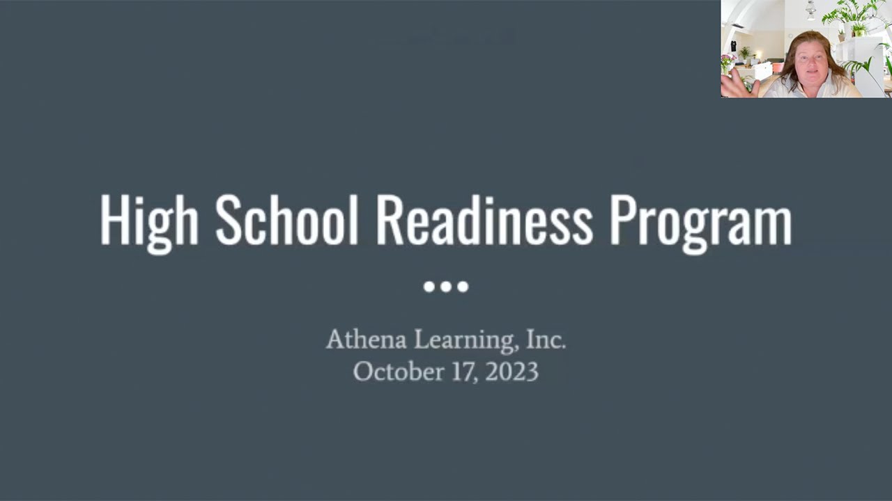 High School Readiness Program Parent Update