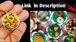 Easy rakhi making at home/Miniature Food Clay Maggi rakhi at Home/फूड राखी का आसान तरीका@craftzone4u