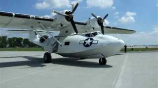 preview picture of video 'LKCV Caslav Open Day 2009, Consolidated PBY 5A Catalina taxi'