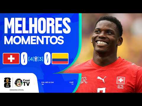 Gols e melhores lances de Suíça x Colômbia