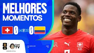 MELHORES MOMENTOS: SUÍÇA (4) 0 X 0 (3) COLÔMBIA | COPA DO MUNDO FIFA™ 2026 | OITAVAS DE FINAL