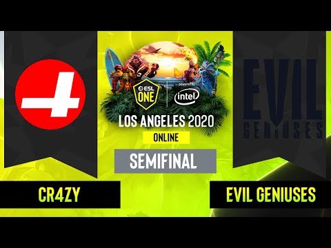 Dota2 - Evil Geniuses vs. CR4ZY - Game 1 - NA Semifinal  - ESL One Los Angeles