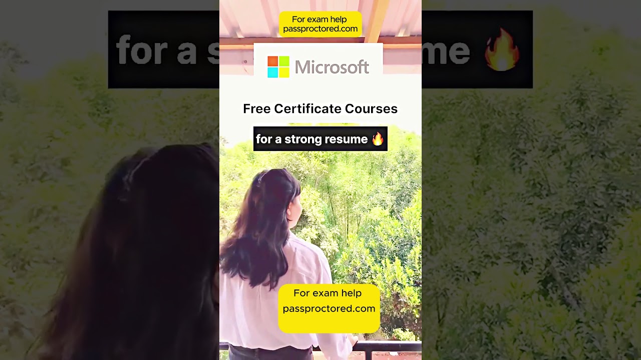 Top Microsoft Certifications for Free🔥💯 #success #job #jobsearch #job2024 #microsoft #google