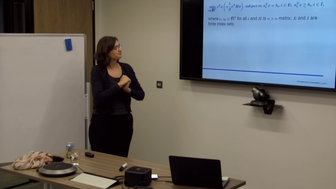 Masterclass for optimisation - Professor Coralia Cartis, University of Oxford