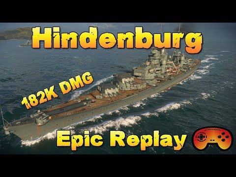 Hindenburg 182k DMG EPIC Replay - Best of Kradojaner #27 - World of Warships - Gameplay - Deutsch