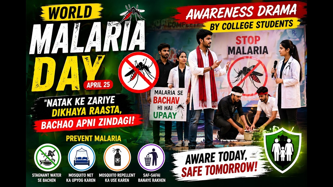 World Malaria Day 🦟 | College Awareness Drama on Malaria Prevention | Save Lives, Stay Safe