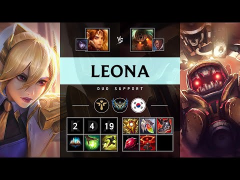 Leona Support vs Nautilus - KR Challenger Patch 25.18