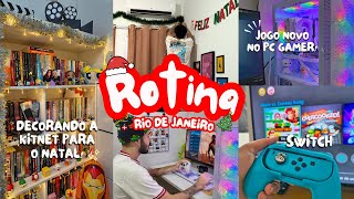 Decorando Minha Kitnet para o Natal 🎄 + Jogo Novo no PC Gamer!