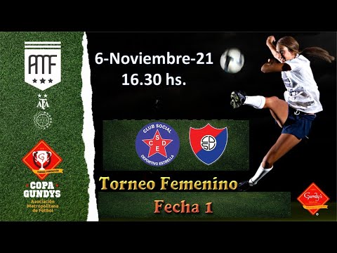 Estrella de Jeppener vs. Dep. San Vicente - Torneo Femenino Liga Metropolitana Copa Gundy´s Fecha 1