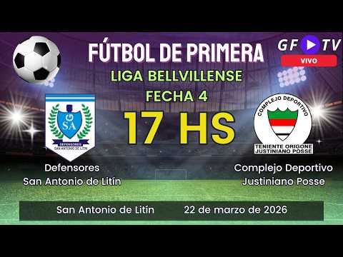 DEFENSORES (SAN ANTONIO DE LITIN) vs. COMPLEJO - LIGA BELLVILLENSE - FECHA 4 - 22 DE MARZO - 17 HS