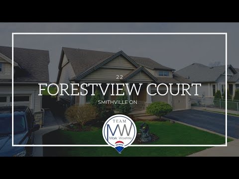 22 Forestview Court - 2 + 1 Bedroom 3 Bathroom - Smithville ON- FOR SALE
