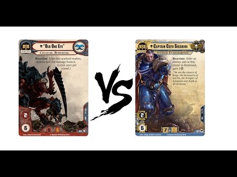 Warhammer 40000 Conquest. Old One Eye Tyranid vs. Cato Space Marines