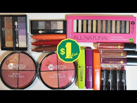 Dollarama Makeup Haul (Mariposa Makeup) + Review! | samantha jane Video